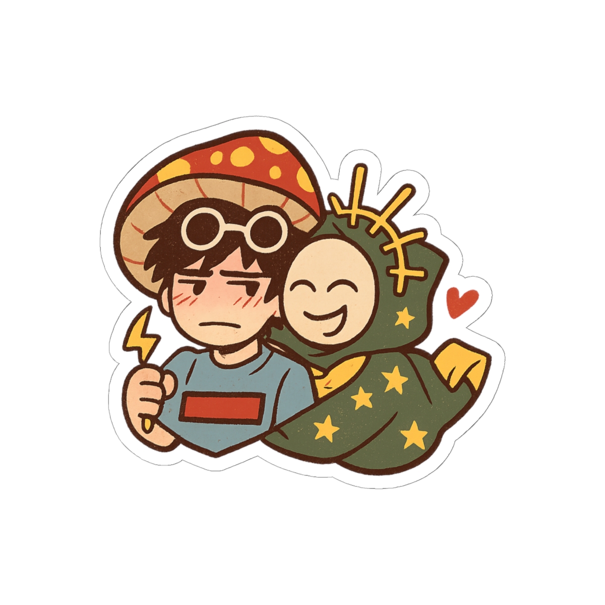 Shroom George & DreamXD Stickers | Cute Gamer Vinyl Decals