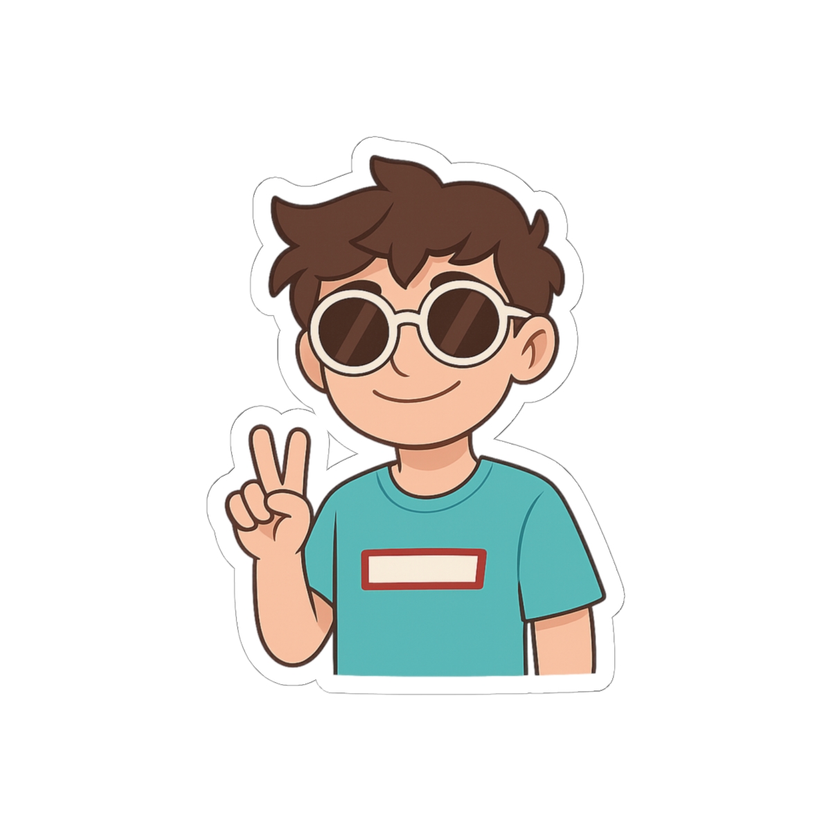 GeorgeNotFound Half-Body Sticker | Cute Vinyl Decal