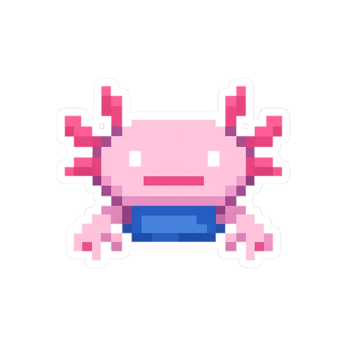 Minecraft Bucket of Axolotl Sticker | Cute Vinyl Decal - Official Stickers merchandise