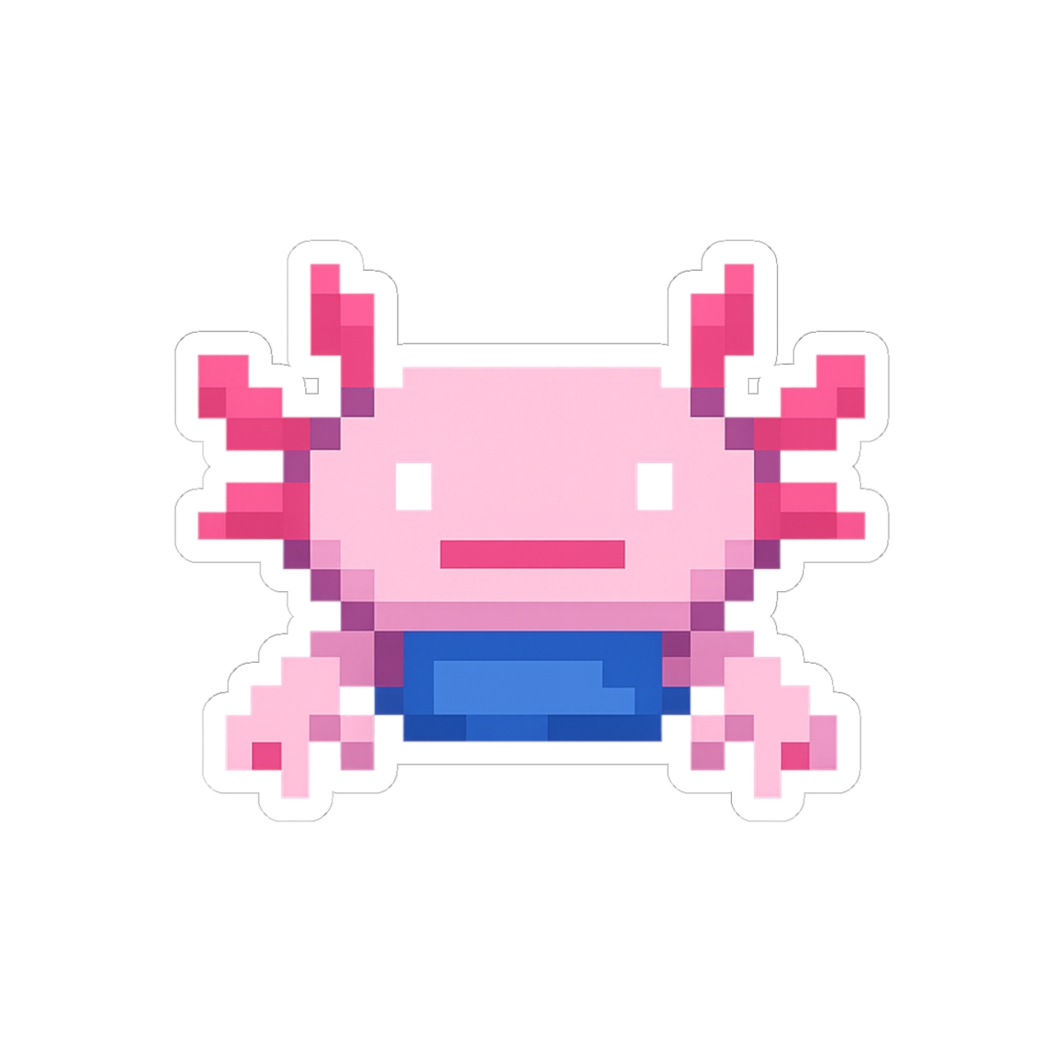 Minecraft Bucket of Axolotl Sticker | Cute Vinyl Decal