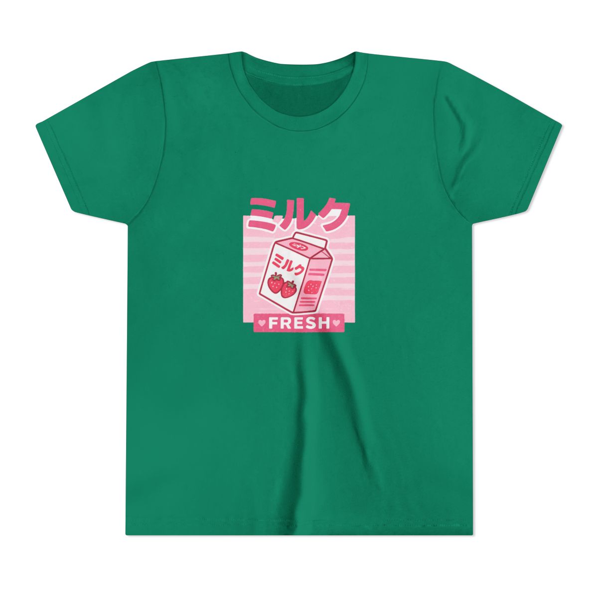 GeorgeNotFound Kawaii Strawberry Milkshake Kids T-Shirt - alternate angle 2, merchandise