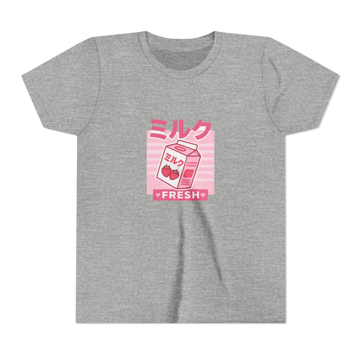 GeorgeNotFound Kawaii Strawberry Milkshake Kids T-Shirt - alternate angle 3, merchandise