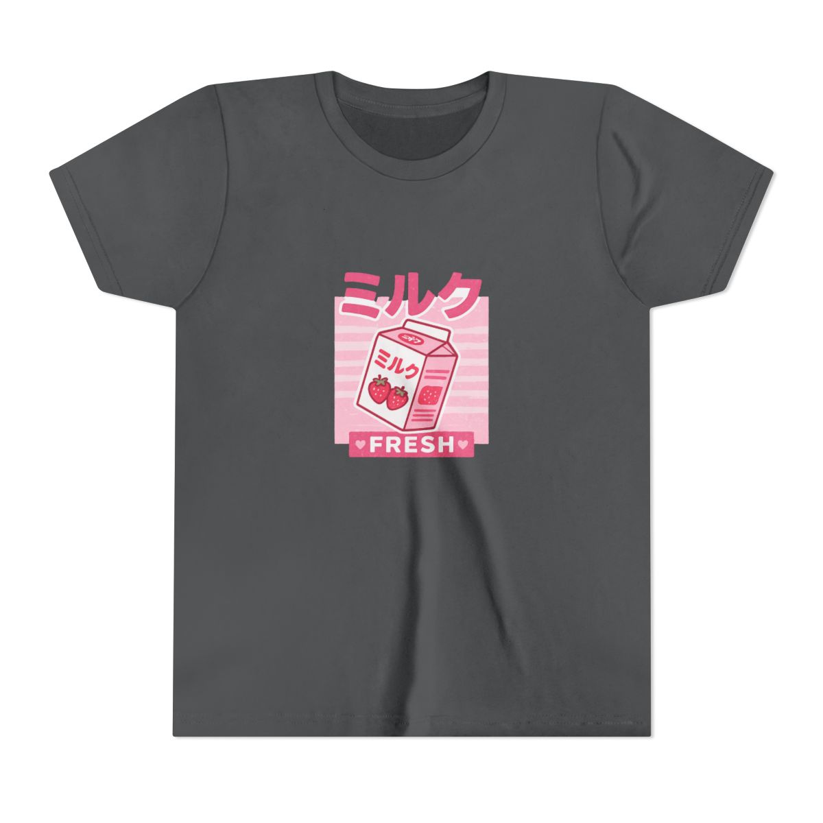 GeorgeNotFound Kawaii Strawberry Milkshake Kids T-Shirt - alternate angle 5, merchandise